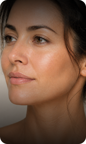 Lifted & toned face