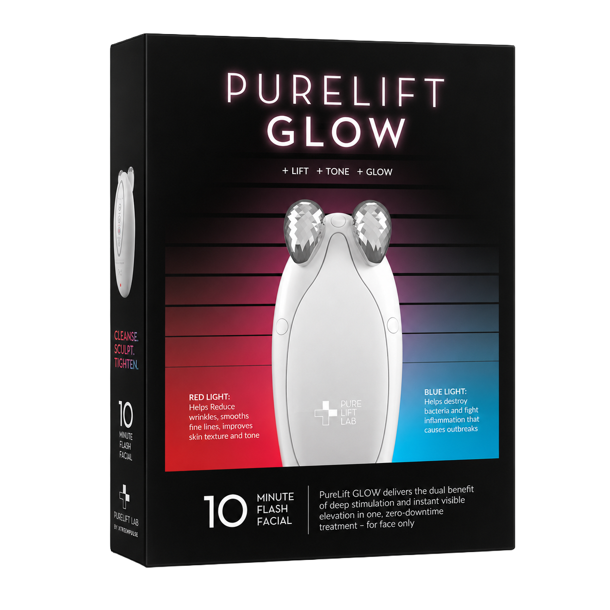 PureLift GLOW EMS + LED device